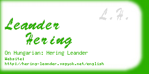leander hering business card